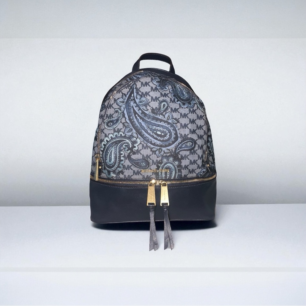Michael Kors Rhea Paisley Medium Zip Backpack-EUC-Retail $498